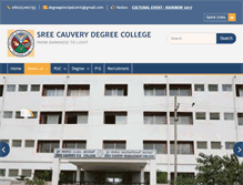 Tablet Screenshot of cauverymanagementcollege.org